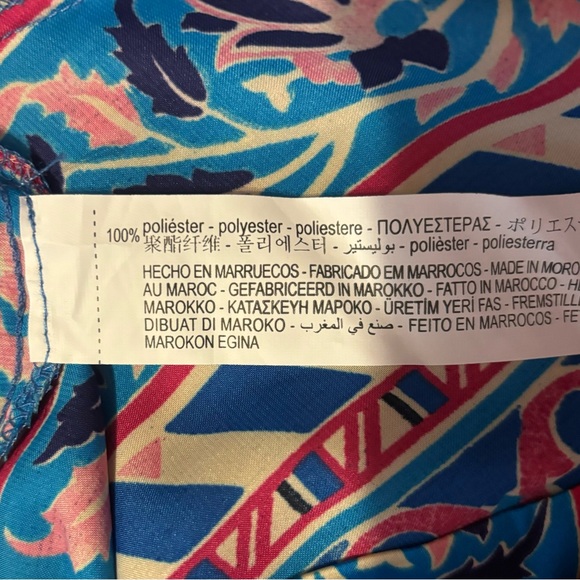 Zara Pants Satin Effect Boho Wide Leg Floral Print Pants Women’s Size XS - Picture 13 of 16